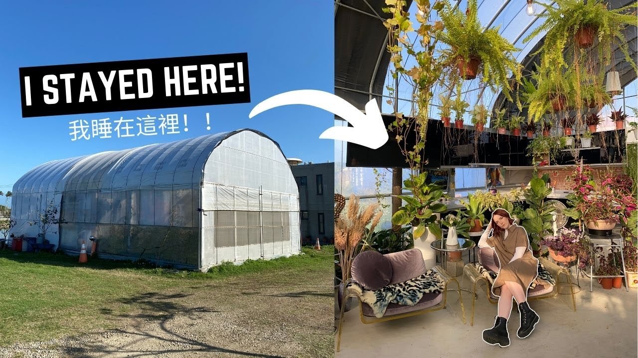 Overnight at Taiwan’s Greenhouse Airbnb 🌱🇹🇼 [不敢相信我在新竹的溫室裡過夜]