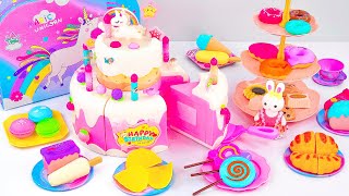 9 Minutes Satisfying with Unboxing Cute Pink Kitchen Playset Collection ASMR  Tiny World Toy