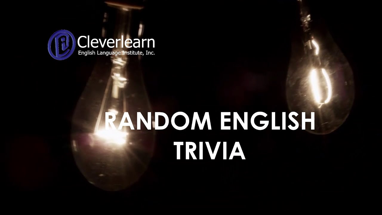 Random English Trivia 