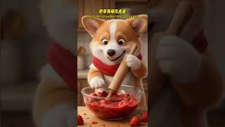 A warm winter drink… Made just for the Monkey 🍓☕ #corgi #funny #cartoon #monkey #cute #猴 #柯基 screenshot 5