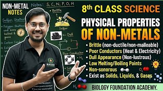 Physical Properties of Non-Metals | Class 8 Science Chapter 4 | Materials: Metals and Non-Metals 🧪