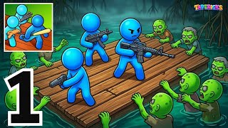 Zombie Raft Gameplay Walkthrough Part 1 - Zombie Forest Madness (Ios, Android) screenshot 3