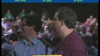 Marriage proposal at the procedure microphone