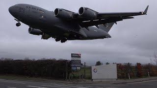 Unbelievably Low Usaf C-17 Landing At Northolt