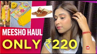 Meesho Start 220rs?only | Meesho Haul 2022 Diwali | Dupatta Sets, Kundan Pear, Footrendz| Nav Vlogz