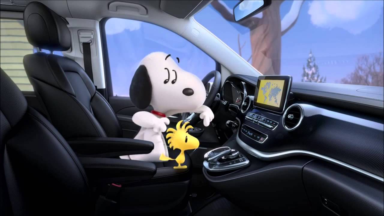 THE PEANUTS GANG discovers the Mercedes VClass YouTube