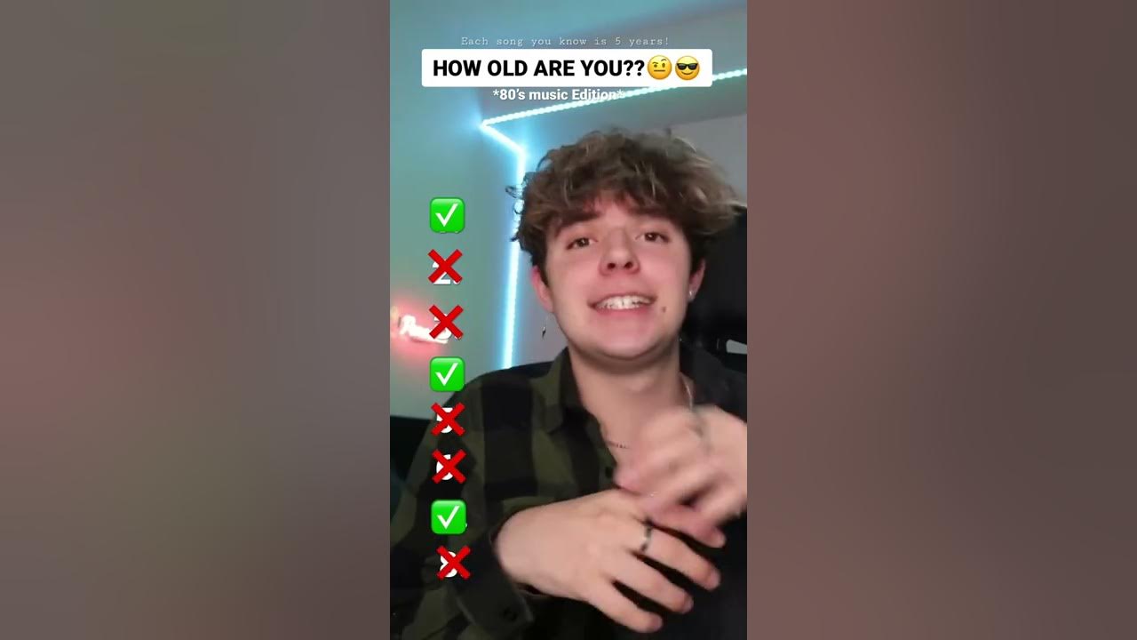 HOW OLD ARE YOU SONG TEST🤨🕺 - 80’s Music Edition😎🥳 #shorts #viral #songtest