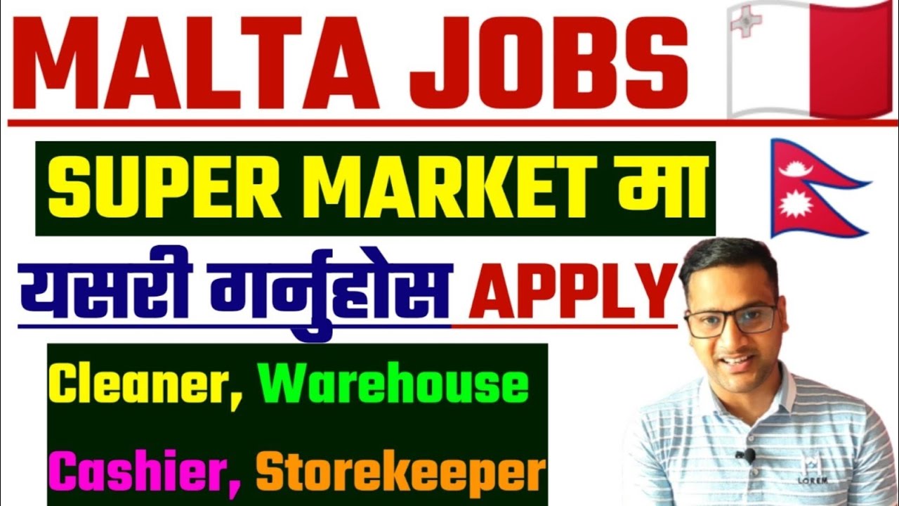 How to apply job in maltajobs in maltaSupermarket jobs in maltawork visa YouTube
