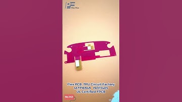 Flex PCB with red solder mask ink  #pcb #electronic #factory #pcbdesign #pcbfactory #manufacturer