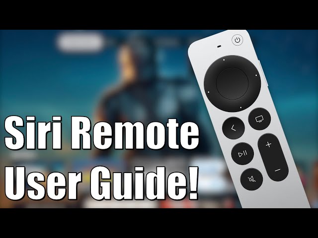 New Apple TV 4K Remote User Guide! (Siri Remote) - YouTube