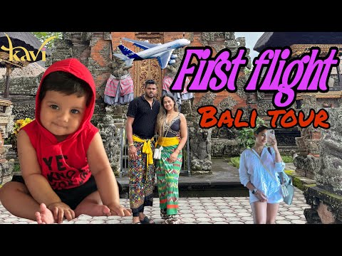 චූටි පුතාගෙ first flight experience එක.♥️ BAALI trip🌸 