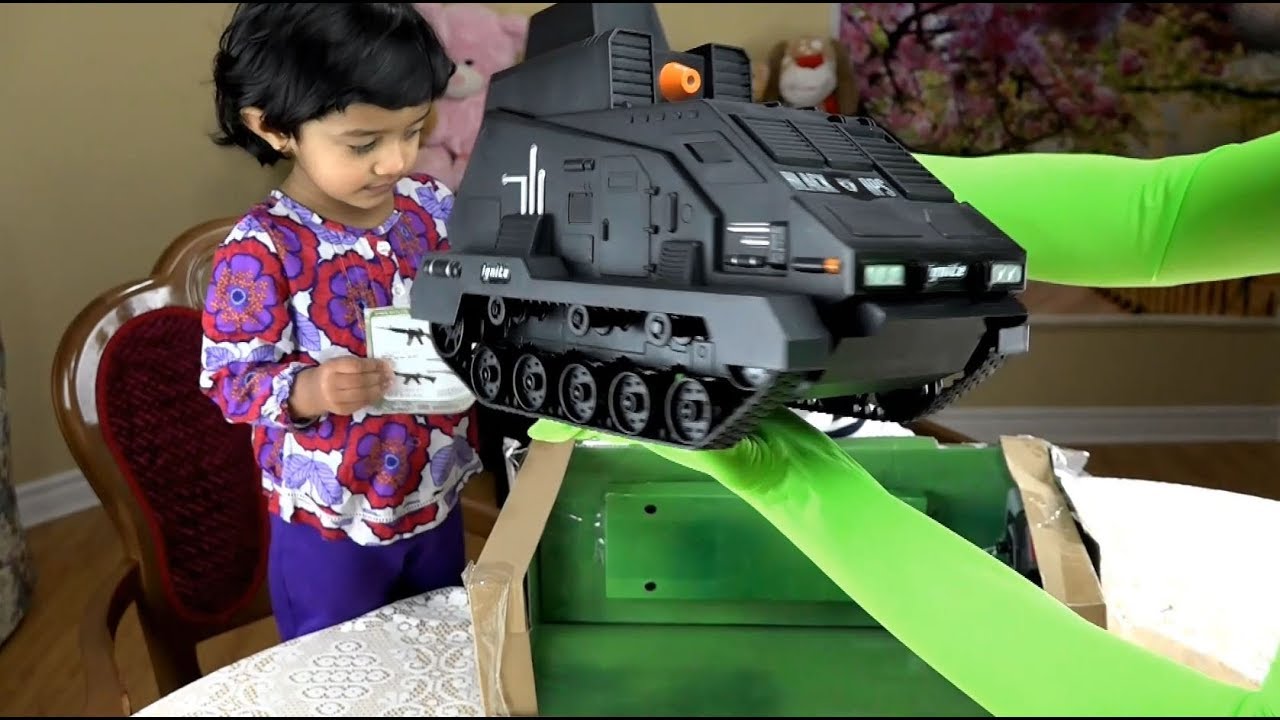 Black Ops Ignite Justice Dealer Seek and Destroy RC Army Tank Unboxing