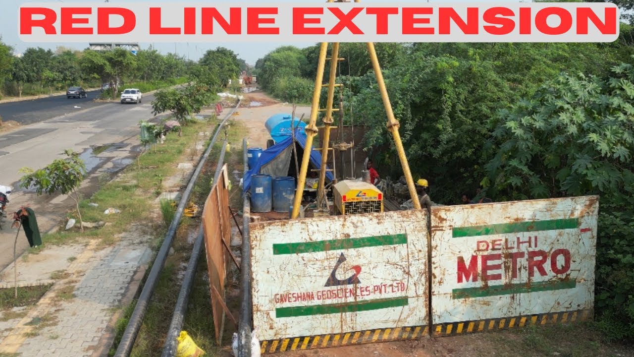Delhi Metro Red Line Extension | Soil Test in Rohini Sectors 29-30 & 34-35