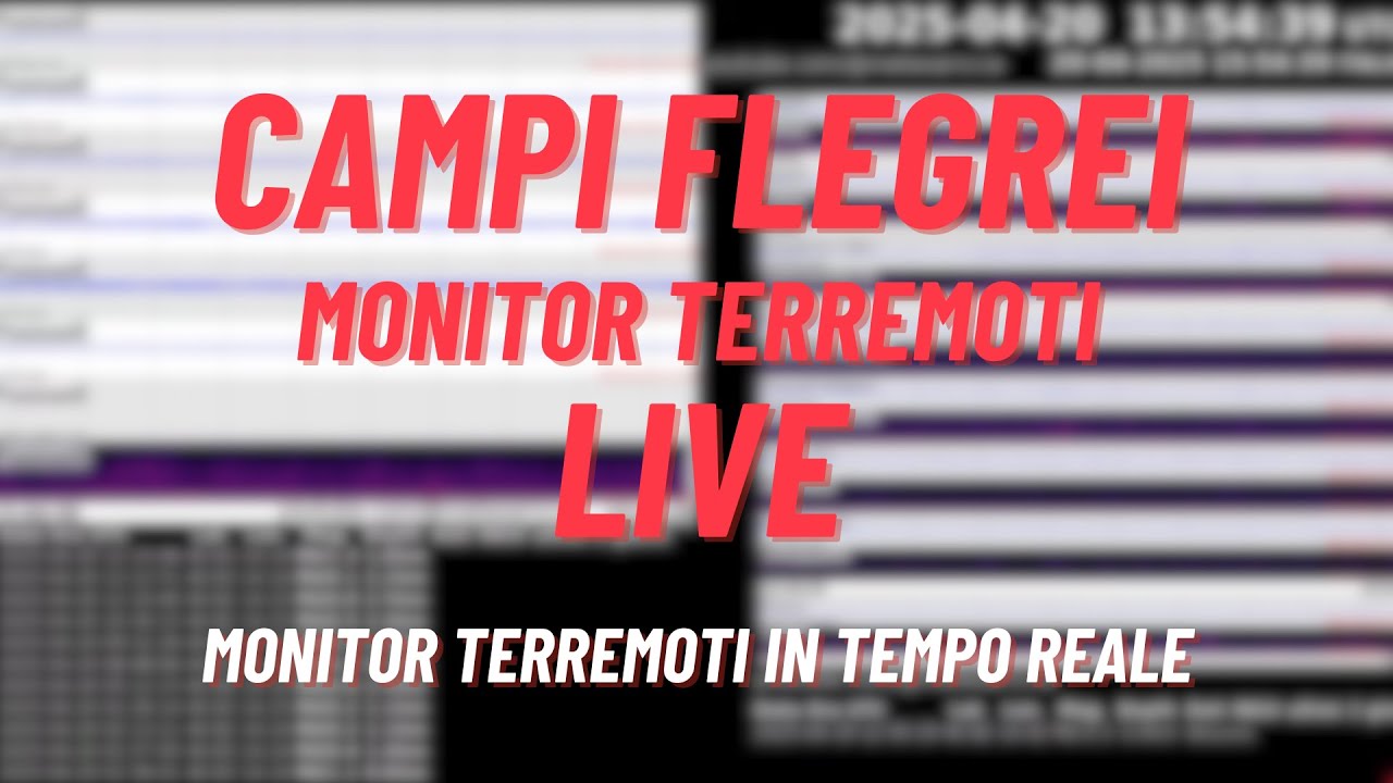 🟡LIVE: Campi Flegrei monitor terremoti | Phlegraean Fields earthquake monitor