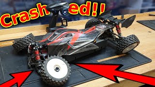 Crashed the Project 100mph Off Road RC Car :(