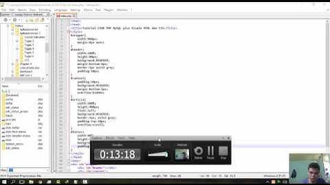 Tutorial CRUD PHP MySQL Serta Disain Tampilan WEB dengan HTML CSS