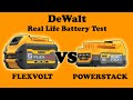 Dewalt Flexvolt Vs PowerStack - Real Life Test
