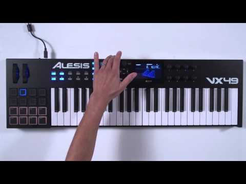 Arpeggiator function of the Alesis VX49