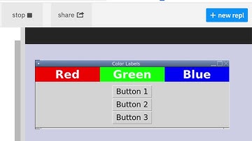 ex26 Color Labels using tkinter pt2