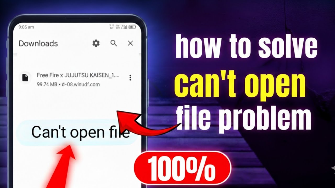 Can't Open File | How to Fix Can't open File Problem on Android Free ...