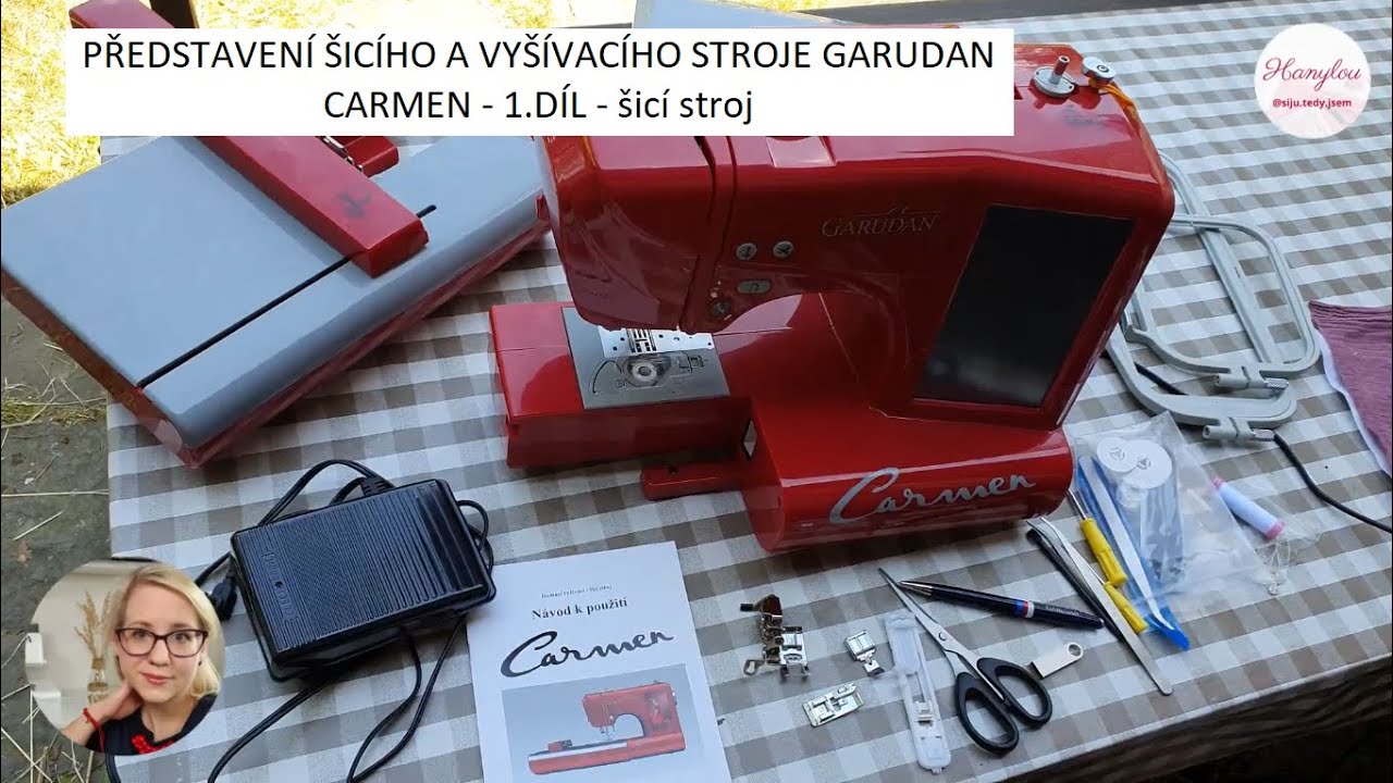 Představení šicího a vyšívacího stroje Garudan Carmen -1. díl - šicí stroj