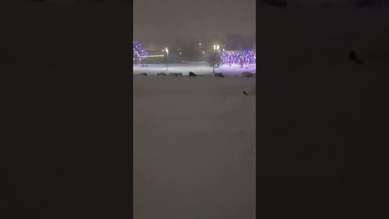 Belmar Park | American Snowy Nights | ASMR Walk