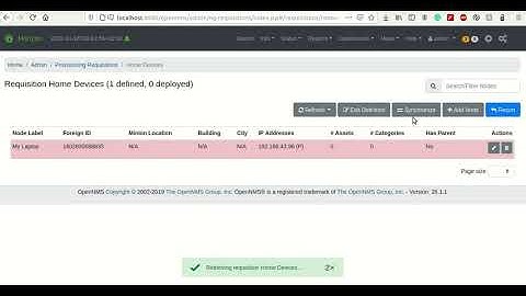 How to add a Requisition in OpenNMS