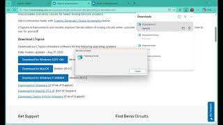 Downloading LTspice software