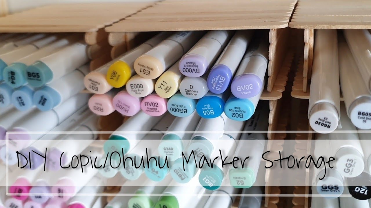 Simply by Pink: DIY Alcohol Marker Storage On Budget  Marker storage,  Markers organization diy, Diy marker storage