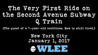 The Very First Ride on the NYC Second (2nd) Avenue Subway Q Train to Arrive at 96th Street