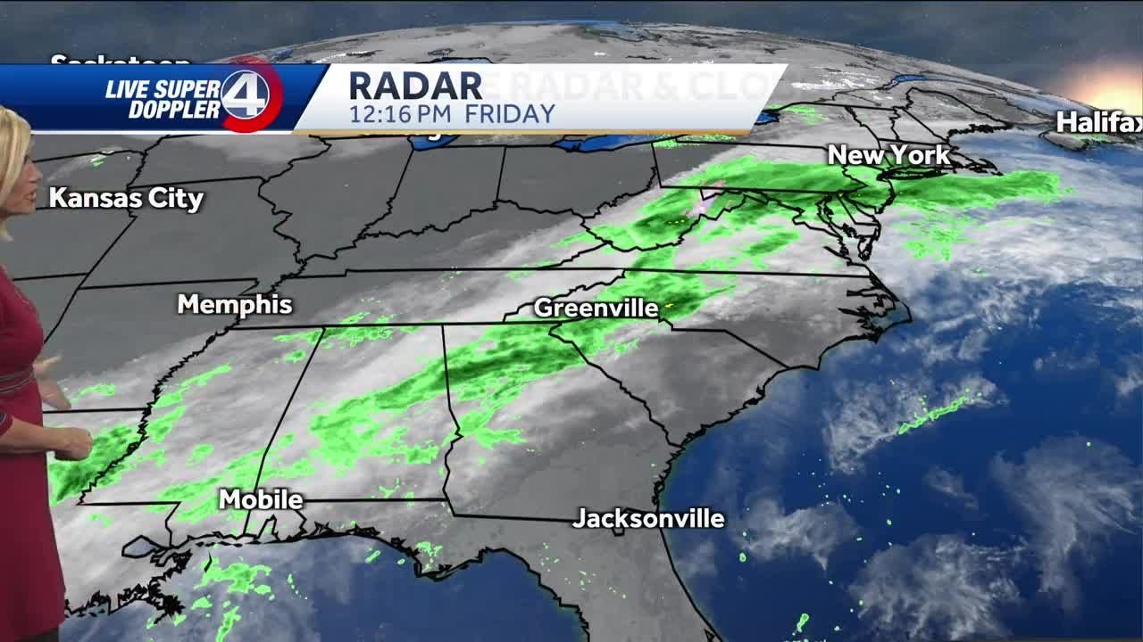 Much cooler, with chance of rain Saturday - YouTube