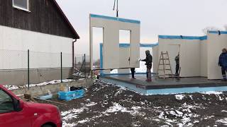 Montáž Stien Montovaného Domu Archibau S.r.o.