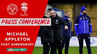 Michael Appleton Post Shrewsbury Town
