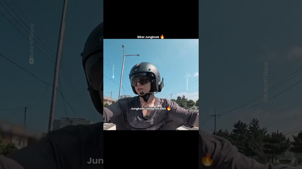 Vmin driving the car and Jungkook riding the bike 🔥