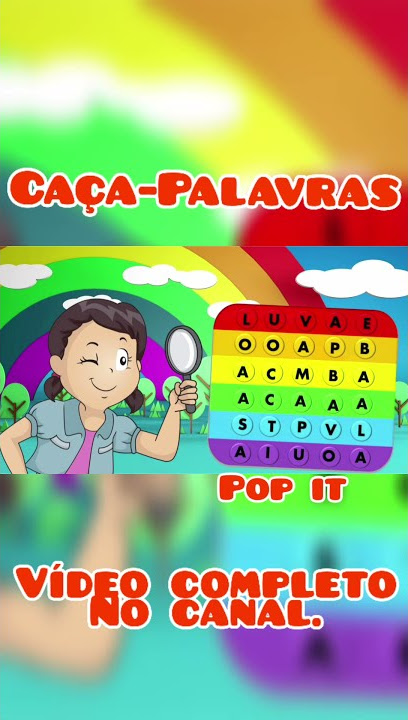 CAÇA PALAVRA  Jogo Alfabetização +6 