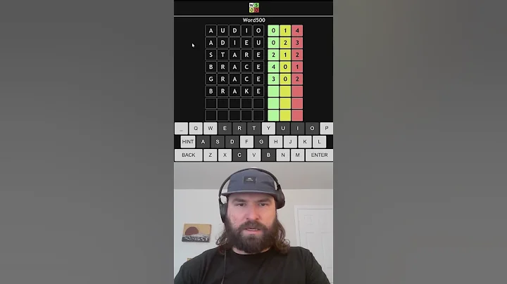 WHERE DO THESE DARN LETTERS GO?! #word500 #wordle