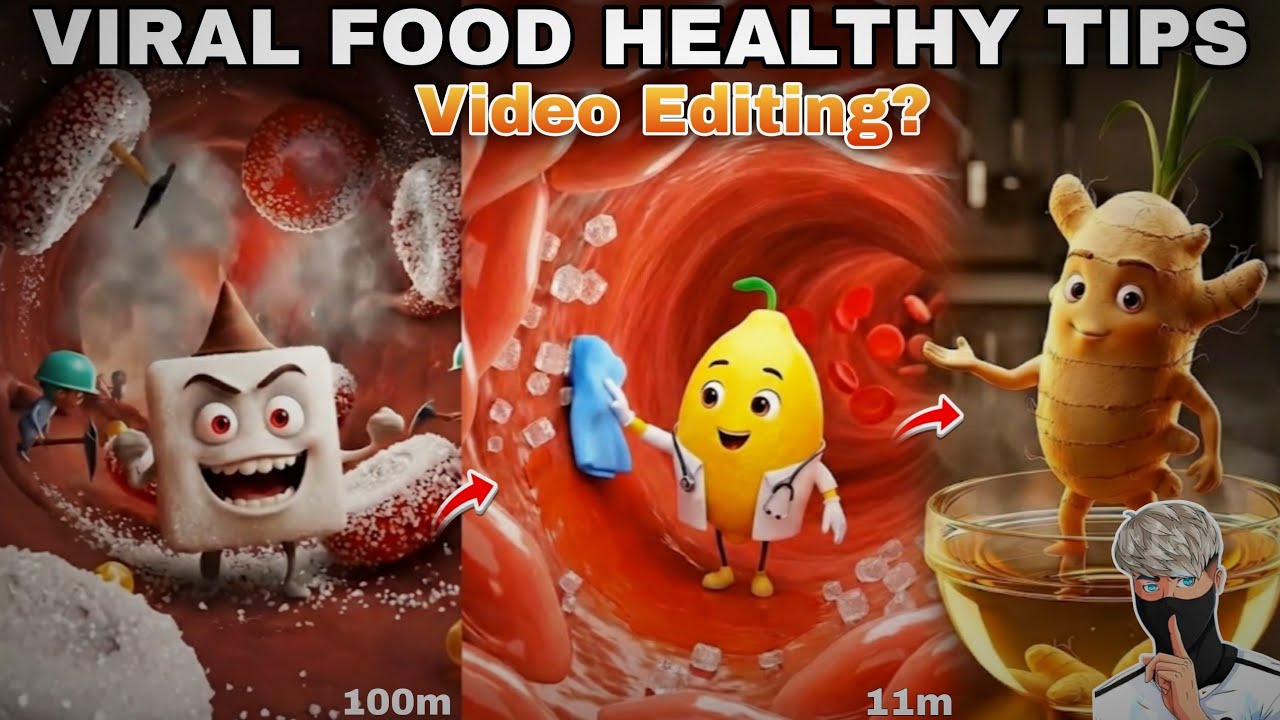Food Healthy Tips Talking Ai Video Editing | Trending Ai Fruits Healthy Tips Animation Video Banaye