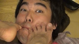 【閲覧注意】足の指笛、涙の再挑戦