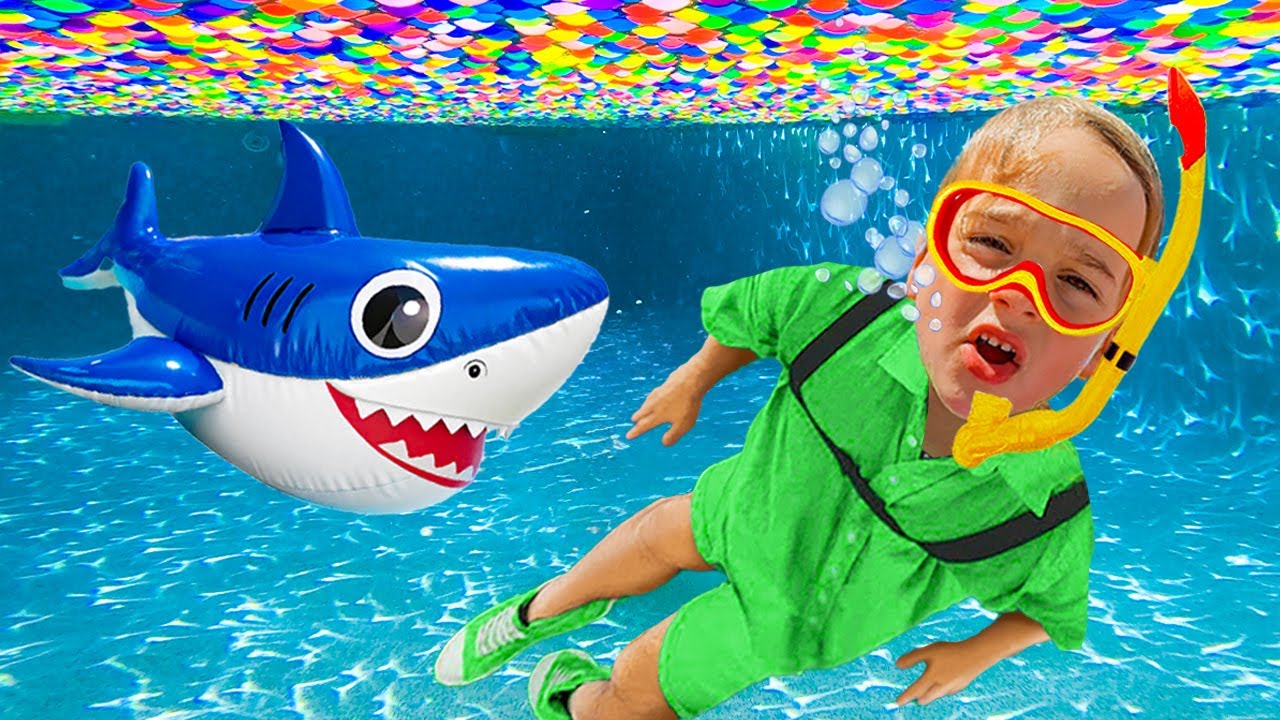 Летние приключения в бассейне для детей
