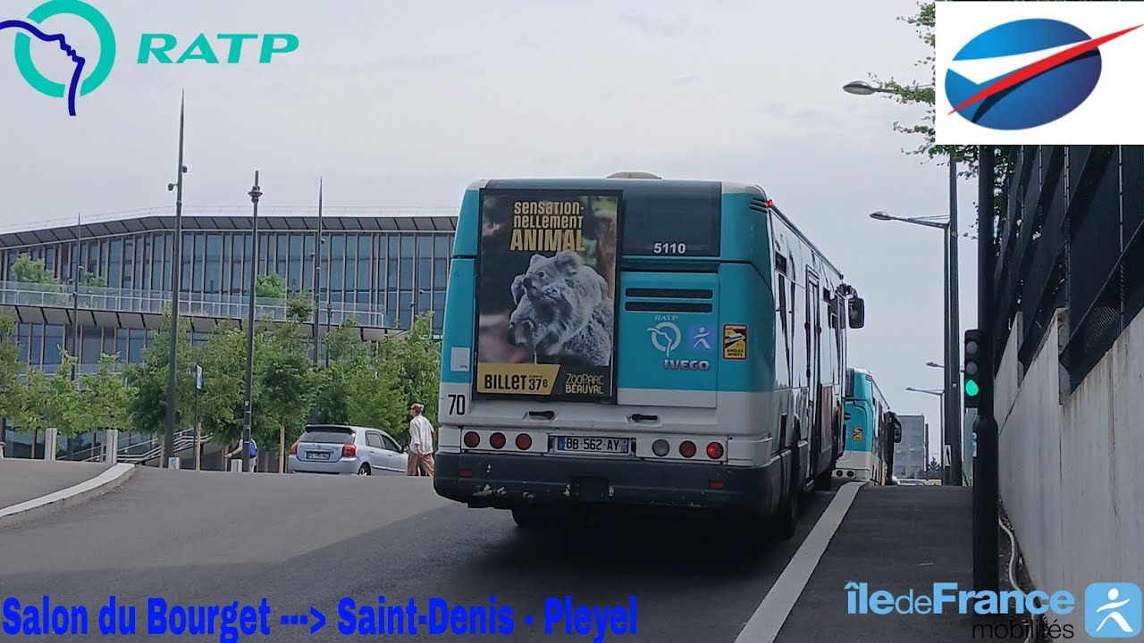 Navette du Salon du Bourget - Citelis 12 N°5110 Salon du Bourget --- Saint-Denis - Pleyel