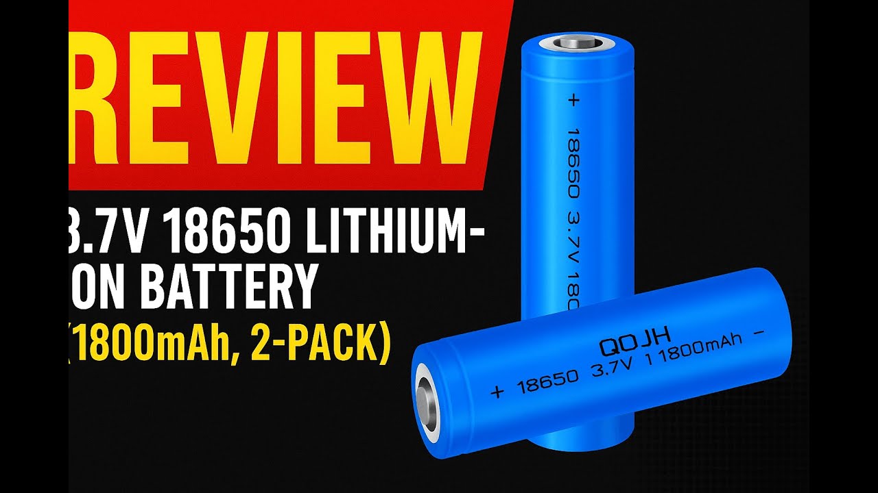 Review - QOJH 3.7v Lithium ion Battery 18650 Rechargeable