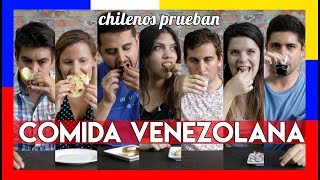 Chilenos prueban comida venezolana