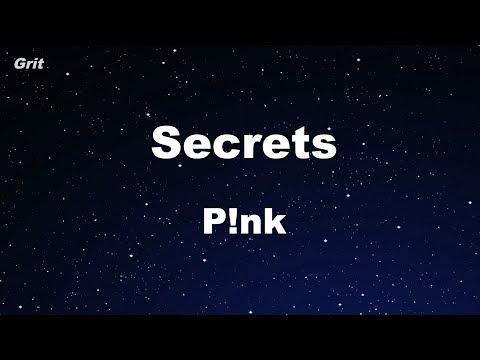 Secrets - P!nk Karaoke ÀNo Guide Melody】 Instrumental