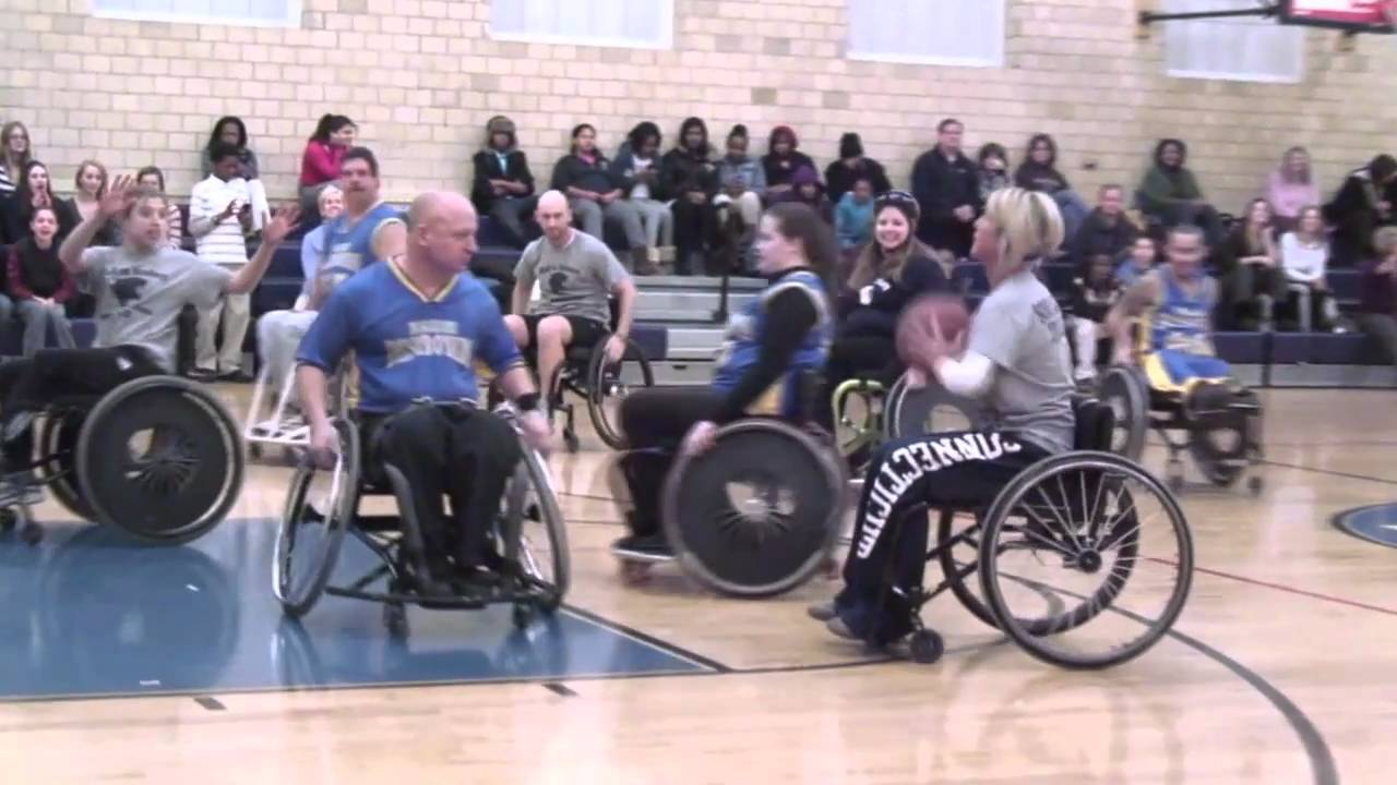 Wheelchair basketball benefits charity [Delaware Online News Video] YouTube