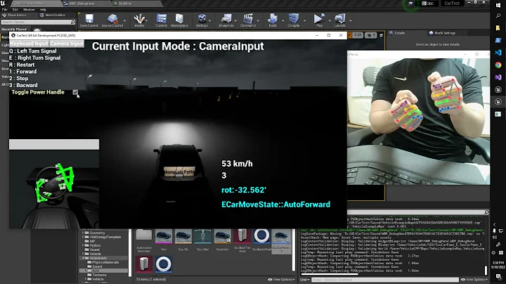 Virtual Steering Wheel Controlled by Camera Input