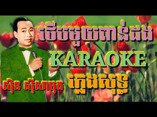 ថើបមួយពាន់ដង ភ្លេងសុទ្ធ Karaoke ( Sing Along )