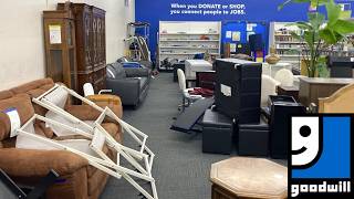 GOODWILL SHOP WITH ME SOFAS ARMCHAIRS TABLES FURNITURE KITCHENWARE DECOR SHOPPING STORE WALK THROUGH
