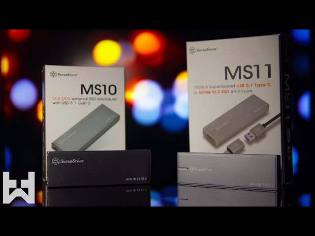 NVME vs SATA M.2 External SSD Enclosure Comparison - Silverstone MS10 u0026 MS11 class=