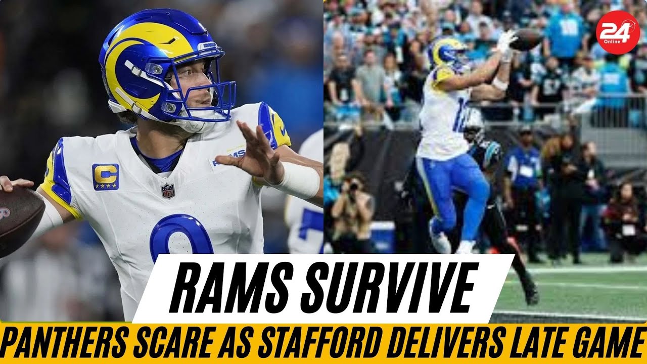 «Рэмс» пережили напряженный матч против «Пантерс», благодаря победному тачдауну Мэттью Стаффорда ...
