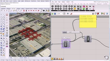 40 - Grasshopper - Assign Punched Openings to Multiple Surfaces